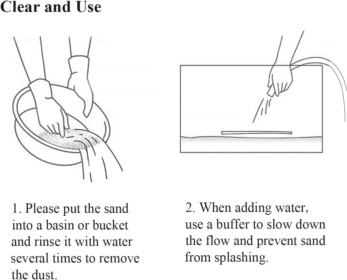 5 lbs Aquarium Silica Sand. 0.4-0.8 mm Mini Gravel Substrate for Fish Tank, Plants Potted, Fire Pits, Candle, Vase Filler and Crafts