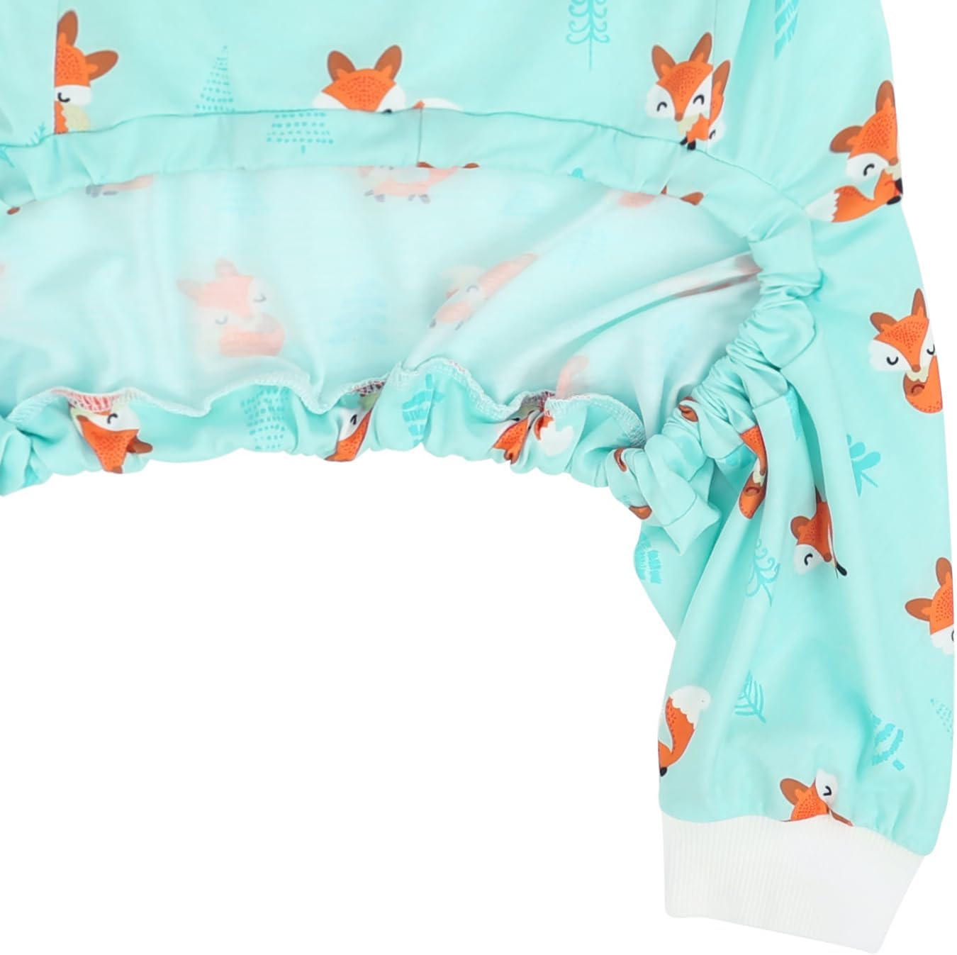 HDE Dog Pajamas One Piece Jammies Jumpsuit Pet Clothes Outfit Stretchy Lightweight Comfy Shirt Pjs for M-3XL Dogs Winter Foxes - L