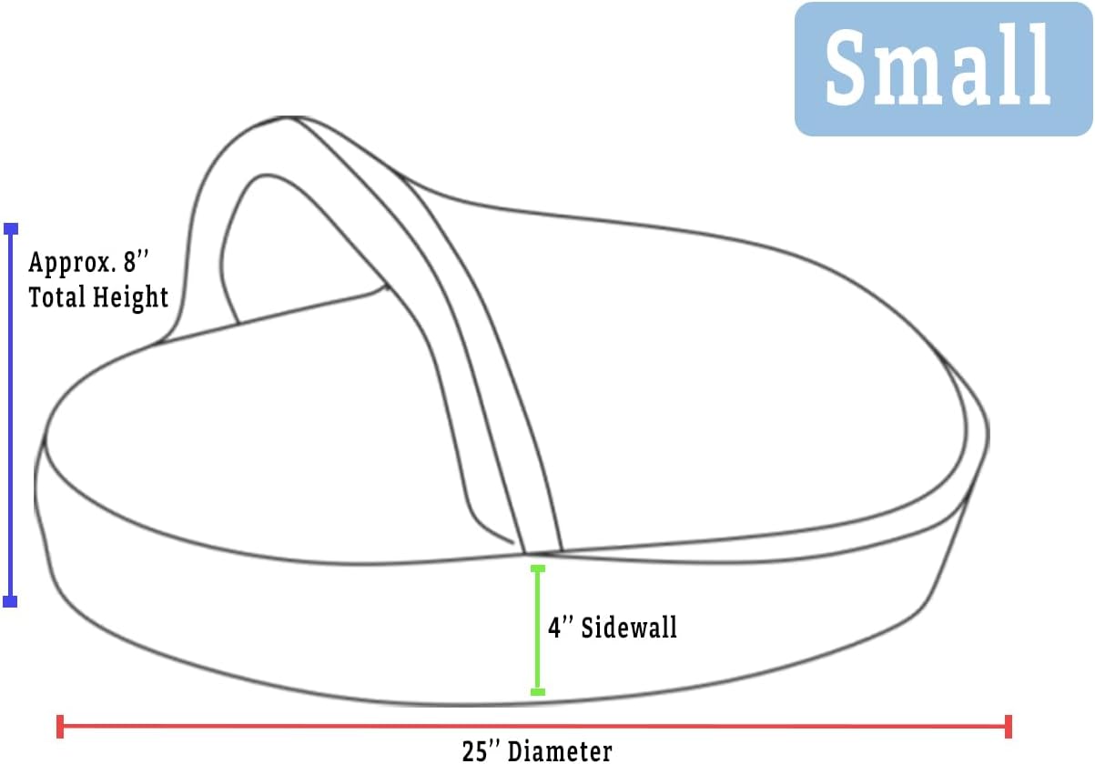 Snoozer Luxury Microsuede Cozy Cave Pet Bed, Show Dog Collection, Small, Palmer Dove