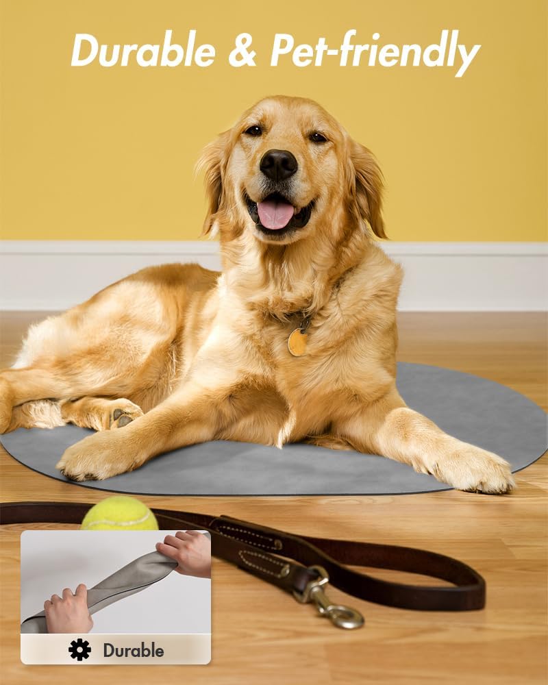 Absorbent Dog Food Mat-Cat Dog Mat for Food and Water Bowl, Quick Dry Pet Food Mat, No Stains Dog Feeding mat, Dog Accessories Pet Supplies Mat-Dog Water Bowl Mat for Messy Drinkers