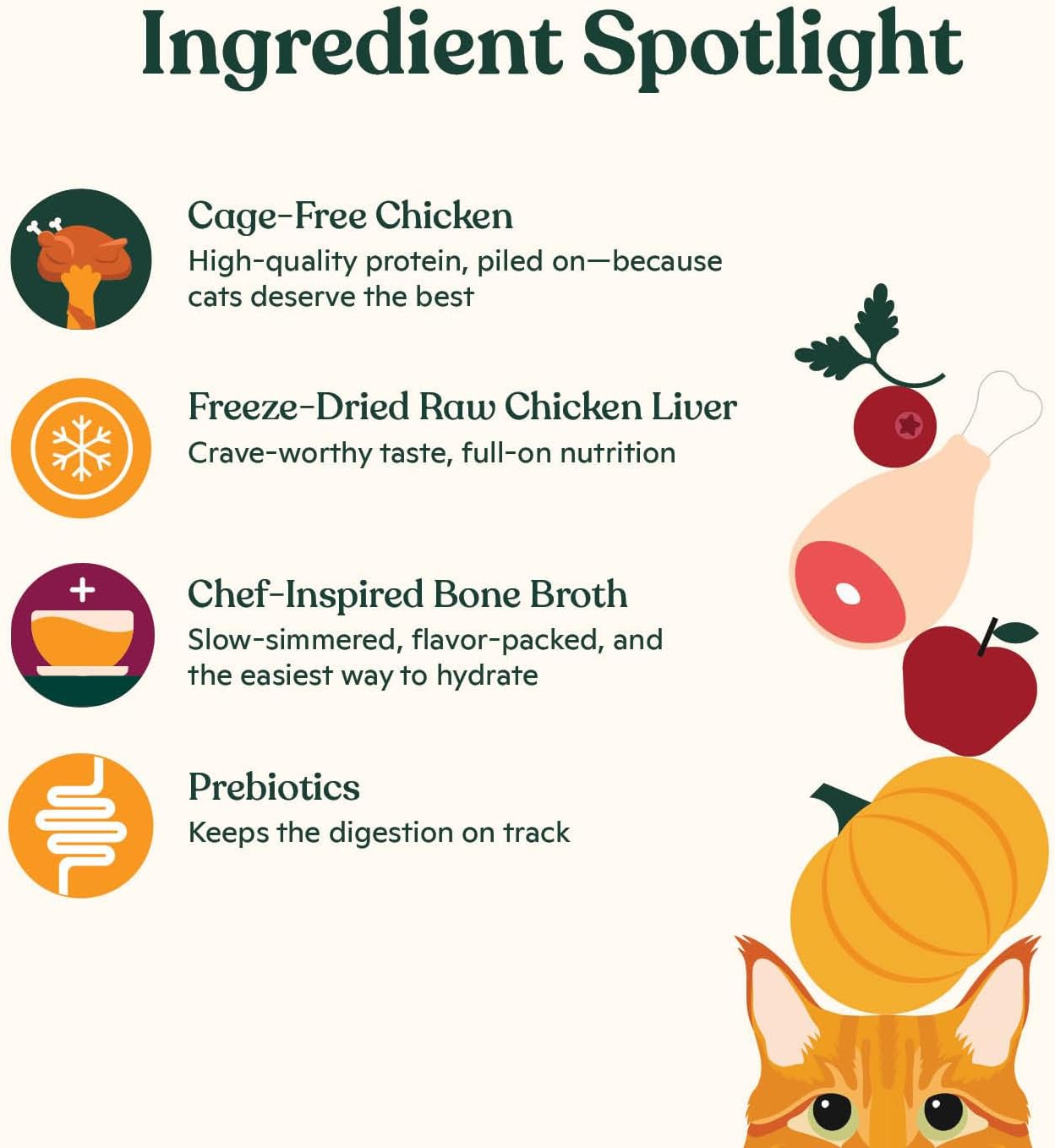 Made by Nacho Dry Cat Kibble 4lb Bag, High Protein Premium Cat Food with Freeze Dried Pieces, Cage-Free Chicken & Duck, Limited Ingredients, Single Bag