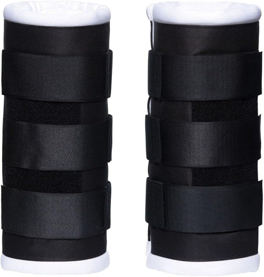 Schneiders Dura-Tech Tekno-Dri Quick Wrap No Bow Leg Wraps for Horses | Exceptional Support & Moisture-Wicking Protection | Color Black | Size 12