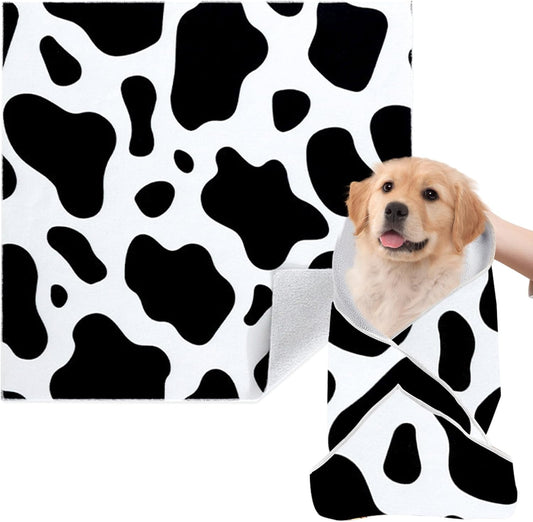 Cat Grooming Wrap, [XXL] Cat Restraint Wrap for Nail Clipping, Ear Cleaning, and Teeth Brushing, Self-Adherent, Anti-Bite, Anti-Scratch, Anti Scratch, Cow White