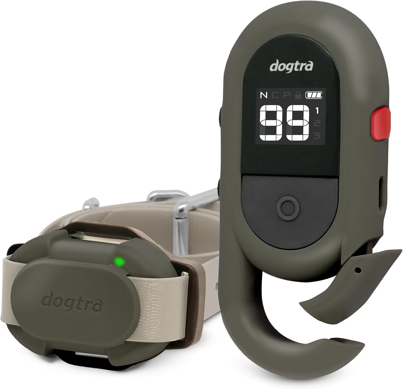 Dogtra CUE Gen 2 Grey – Customizable E-Collar for Dogs Training Collar with Remote – Easy, Safe, Beginner-Friendly Design – 99 Levels, Vibration, Boost, Waterproof, Rechargeable, 400-Yard Range