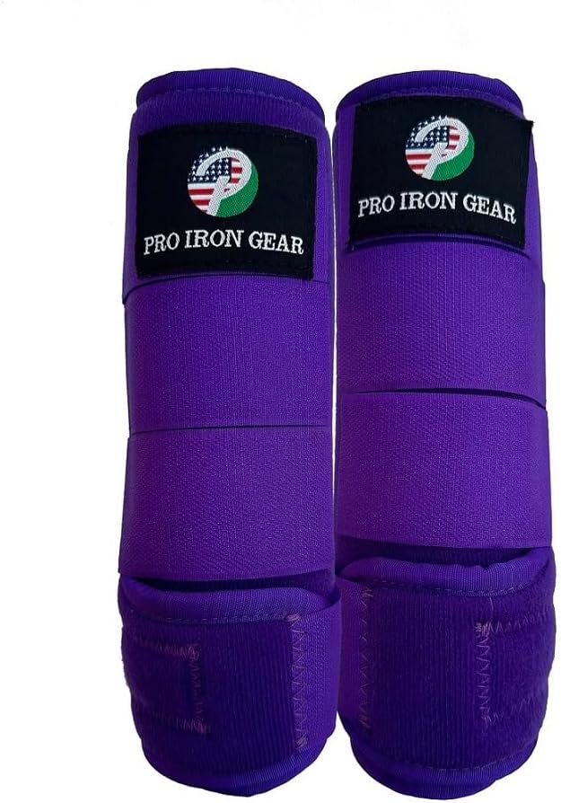 Horse Medicine Brushing Boots Leg Wraps Protection Gear Set of 2 and Set of 4 in 14 Colors