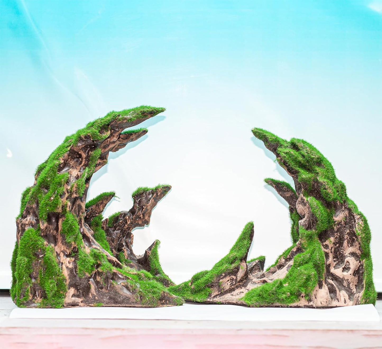 Novelsite Fish Tank Accessories, Aquarium Decorations, Scenery, Rock Ornaments - Create Aquatic Beauty with Premium Aquarium Decorations,14.4" W x 7.1" H x 3.4" D