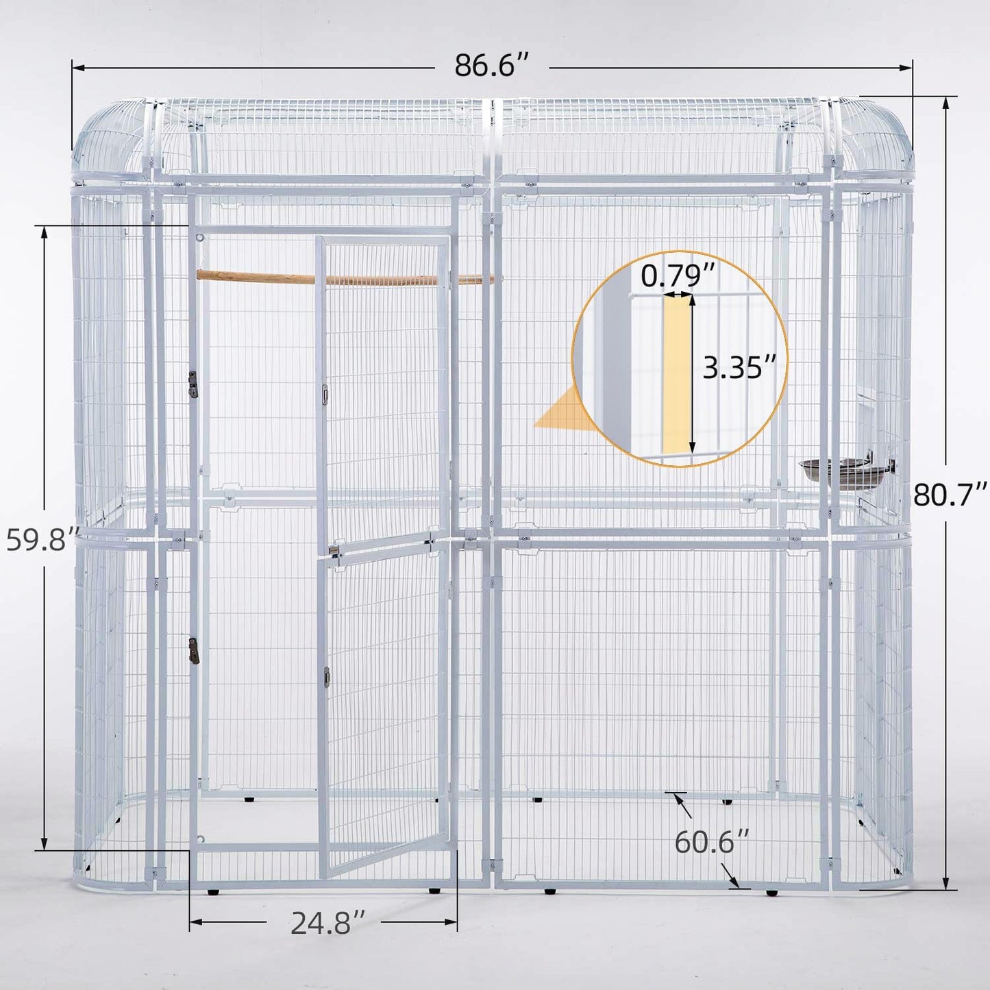 Parrot Cages for Large Birds Outdoor Extra Large Bird Cage with Bird Cage and Perch Suitable for Macaws Canaries Parrots Budgie Lovebirds