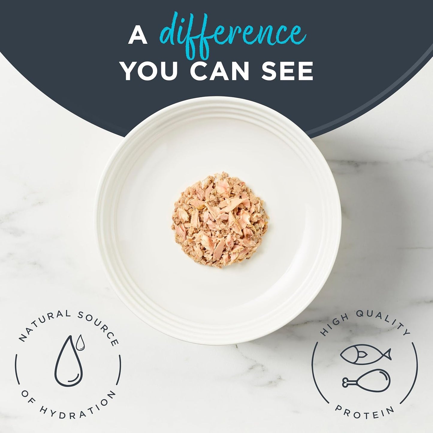 Reveal Natural Wet Cat Food, 24 Count, Grain Free, Limited Ingredient Canned Food for Cats, Ocean Fish in Broth, 2.47 oz Cans