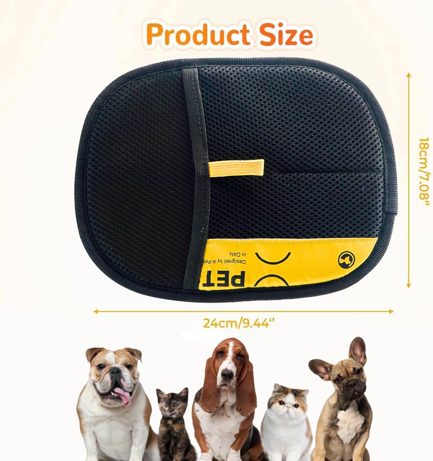 Pet Hair Removal Glove for Cats & Dogs,Pet Hair Remover Electrostatic Gloves,Efficient Pet Grooming Gloves,Reusable Cat & Dog Hair Remover for Couch, Furniture, Carpet, Curtain(3PC)