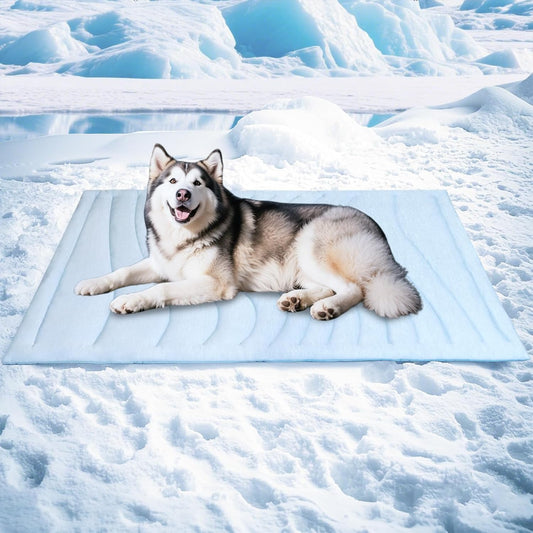BECEMURU Dog Cooling Mat - 60" x 40" Thickening Cooling Pad Blanket for Crate, Kennel, Bed, Sofa - Machine Washable, Durable, Non-Gel - Keep Your Pet Cool and Comfortable