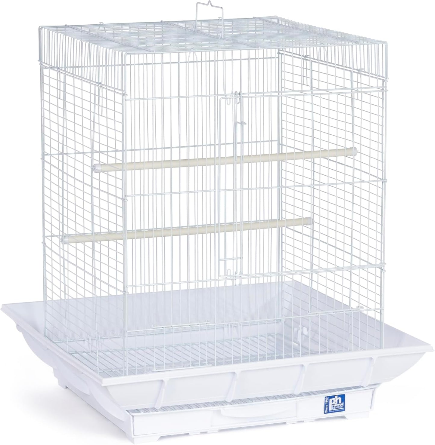 Prevue Hendryx SP850W/W Clean Life Cockatiel Cage, White,1/2"