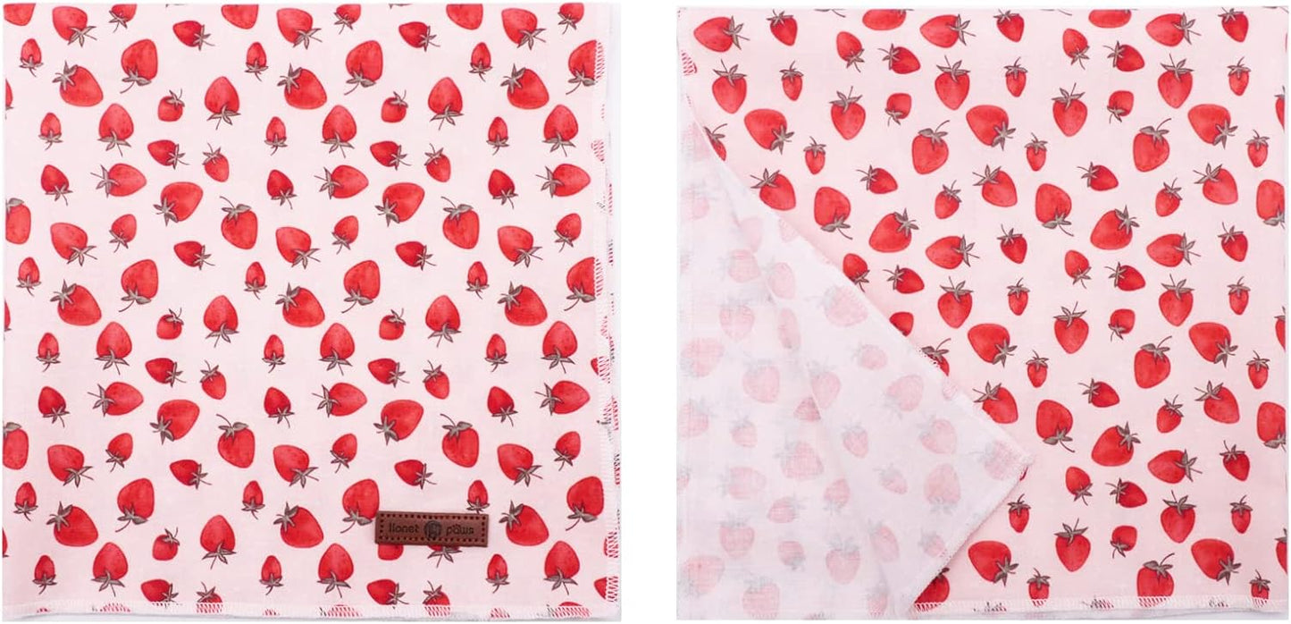 Lionet Paws Dog Bandana,Fabric Pink Dogs Kerchief for Medium Large Dogs,Dog Cotton Triangle Bibs Scarf for Girl Boy