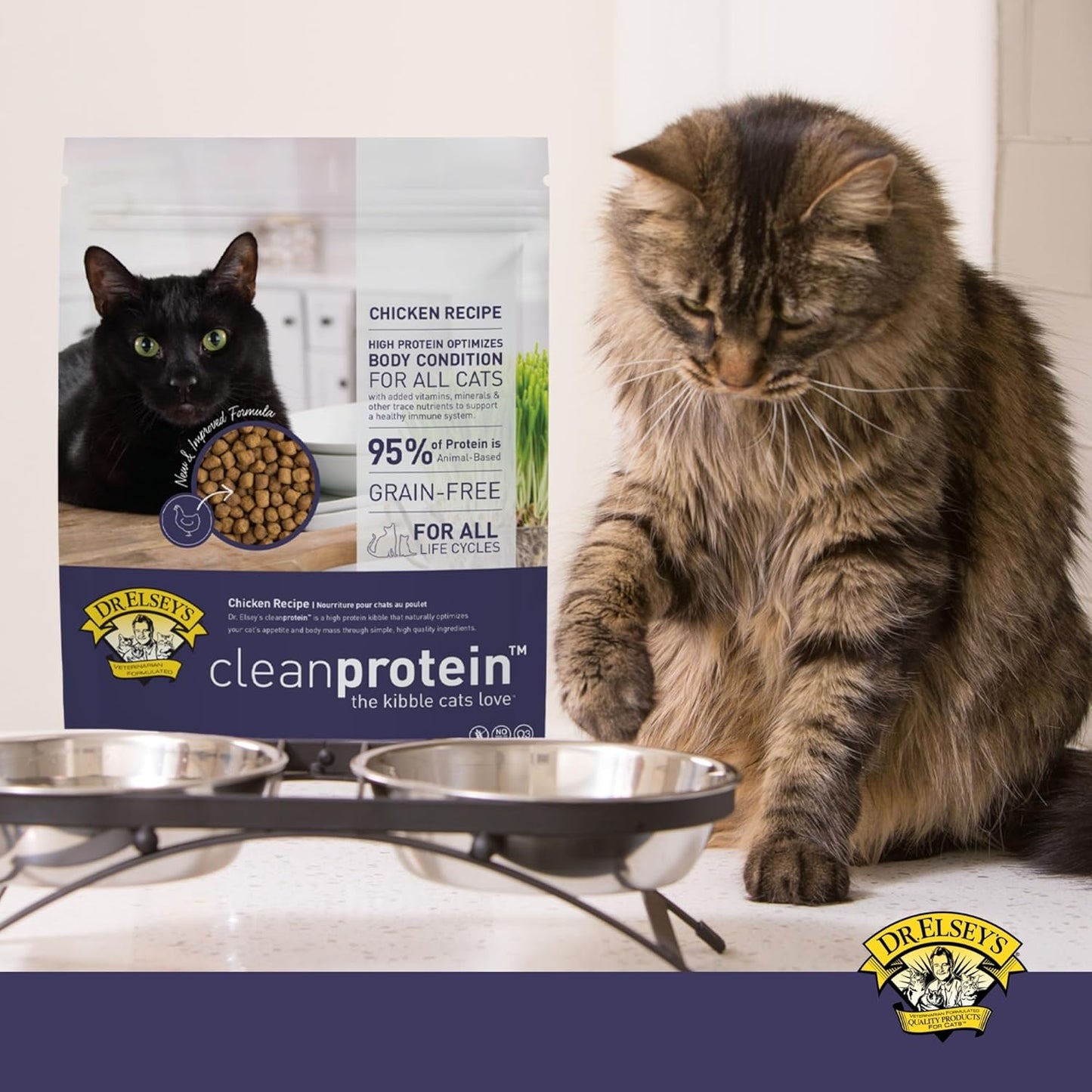 Dr. Elsey's cleanprotein Chicken Cat Kibble 2-lb. Bag