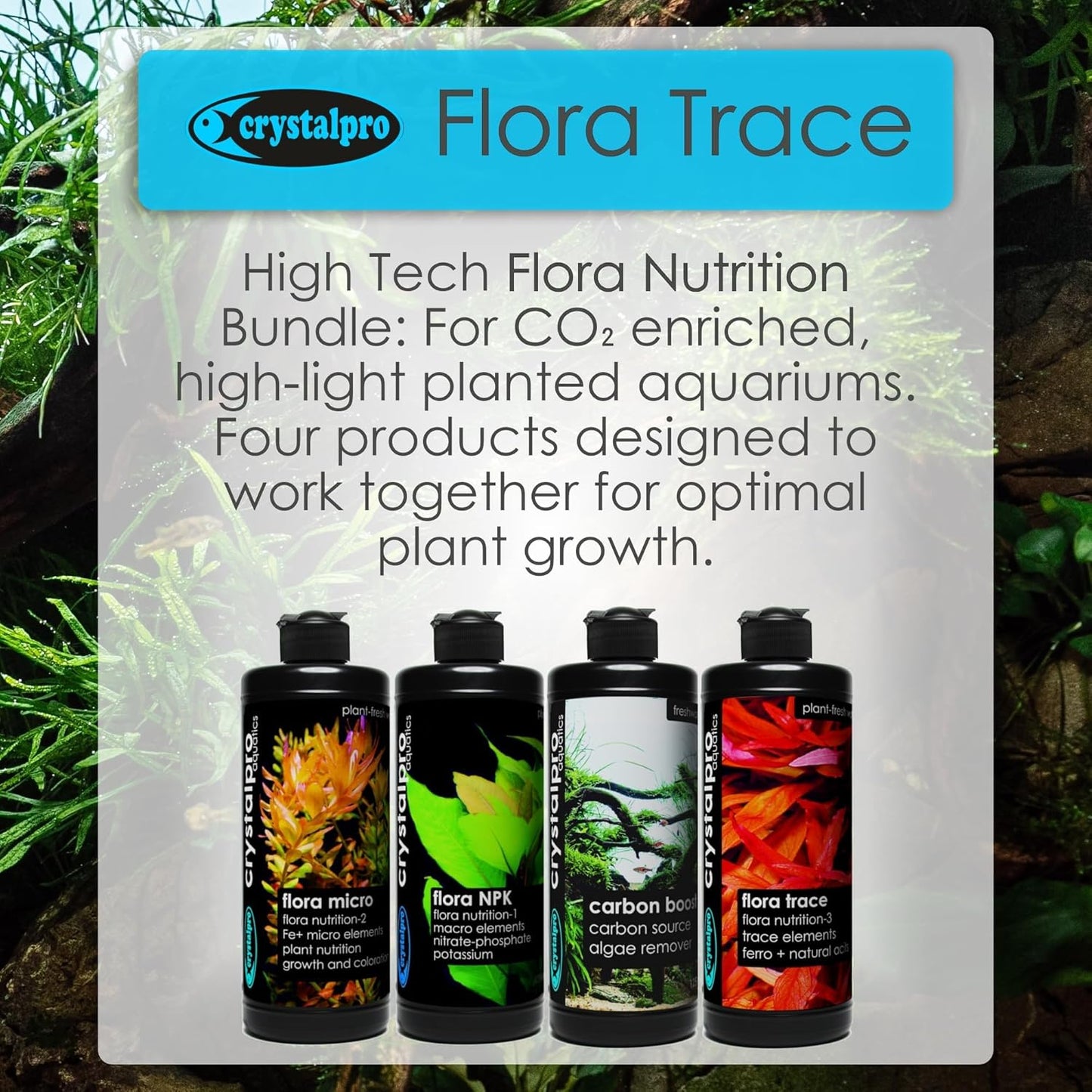 Flora Trace - Trace Element Supplement for Aquarium Plants - Supports Root Development and Mineral Uptake in Freshwater Planted Tanks - Part of The Flora Nutrition Series - 16.9 fl oz