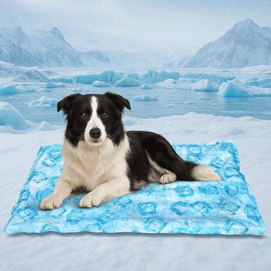 Cooling Pad for Large Dog,Instant Pet Cool Mat,Comfortable Cool Pet Mat for Cat.Portable Dog Bed for Summer. Suitable for Outdoor Summer Crate Pad.Long Time Cooling.Ice Brick(Size-XL 23.6 * 35.4in)