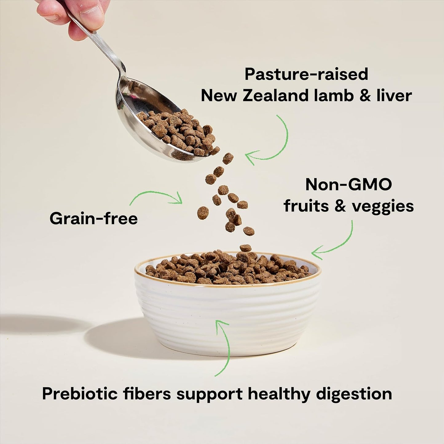 Open Farm, Grain Free Dry Cat Food, High-Protein Kibble for a Complete & Balanced Diet, Non-GMO Fruits & Vegetables, Prebiotic Fibers to Support Digestion, Pasture-Raised Lamb Recipe, 8lb Bag