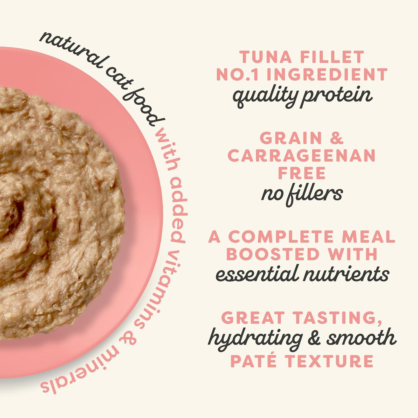 Applaws Vitality Wet Cat Food Paté, Natural Canned Cat Food, Wet Food for Cats with Added Vitamins and Minerals, Grain Free, Carrageenan Free, Tuna Fillet and Salmon (24 Count, 5.5oz Cans)