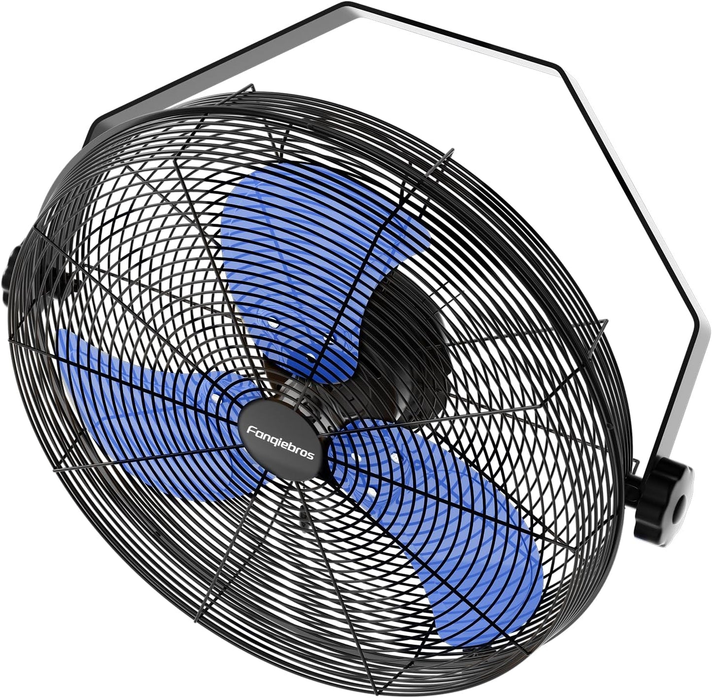 2600 CFM 14 inch Outdoor High Velocity Wall Mounted Fan, 3-Speed Metal Fans with IP44 Enclosure Motor, Industrial Grade Weatherproof Wall Fan for Patio, Greenhouse, Garage, and Gazebo