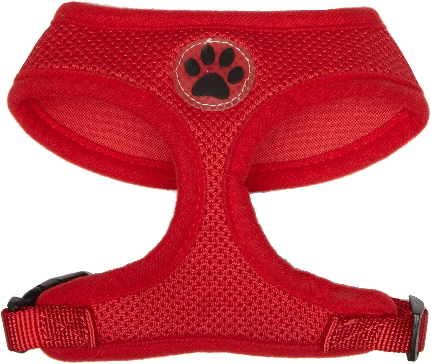 BINGPET No Pull Dog Harness for Small Medium Dogs,All Weather Mesh Step in Vest Harness for Small Dogs,Breathable Mesh Puppy Cat Harnesses,Step-in Air Dog Harness for for Small Dogs,Red,Small