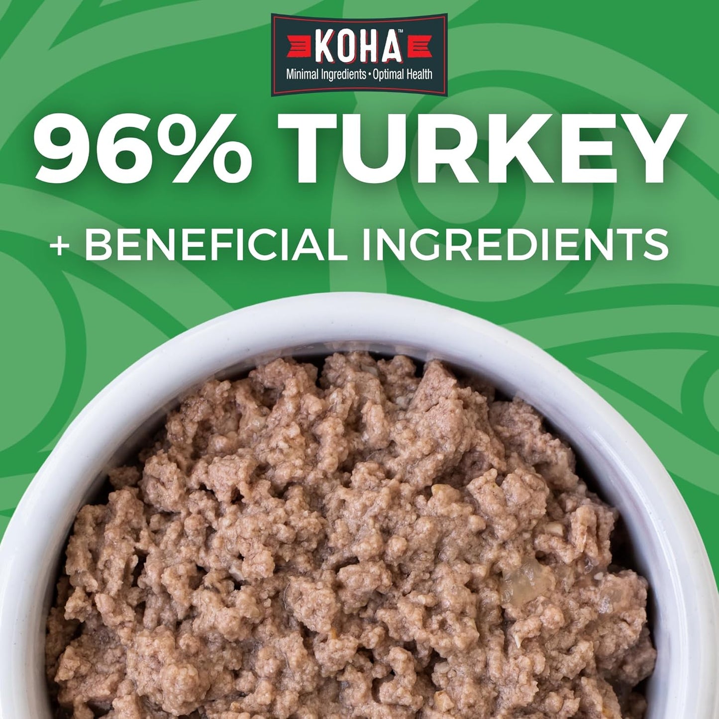 KOHA Limited Ingredient Diet Turkey Pate for Cats - Single Meat Wet Cat Food for Sensitive Stomachs - Pate Cat Food with No Fillers - 3oz Pack of 24