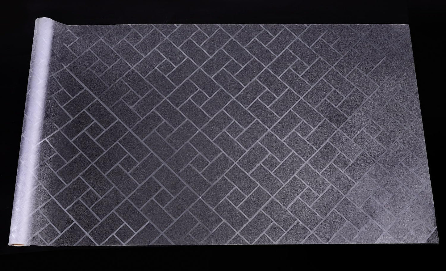 Aquarium Background Paper Decor Fish Tank Backdrop Wallpaper Electrostatic Adhesive, No Glue, Easy to Install, Reusable (11.8“H×39.4”L, Grid Transparent)