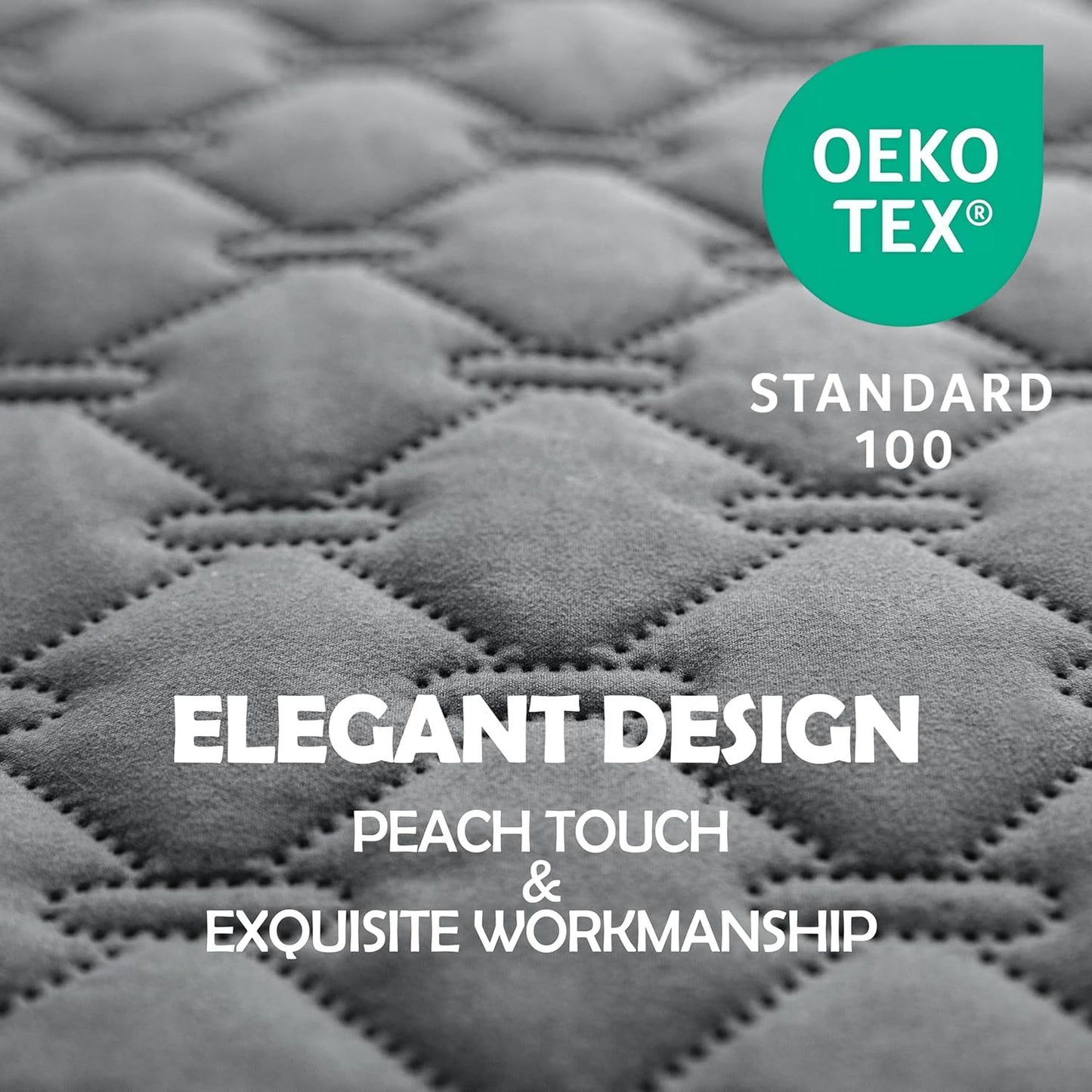 gogobunny 100% Double-Sided Waterproof Dog Bed Cover Pet Blanket Sofa Couch Furniture Protector for Puppy Large Dog Cat, Reversible (30x30 Inch (Pack of 1), Dark Grey/Light Grey)