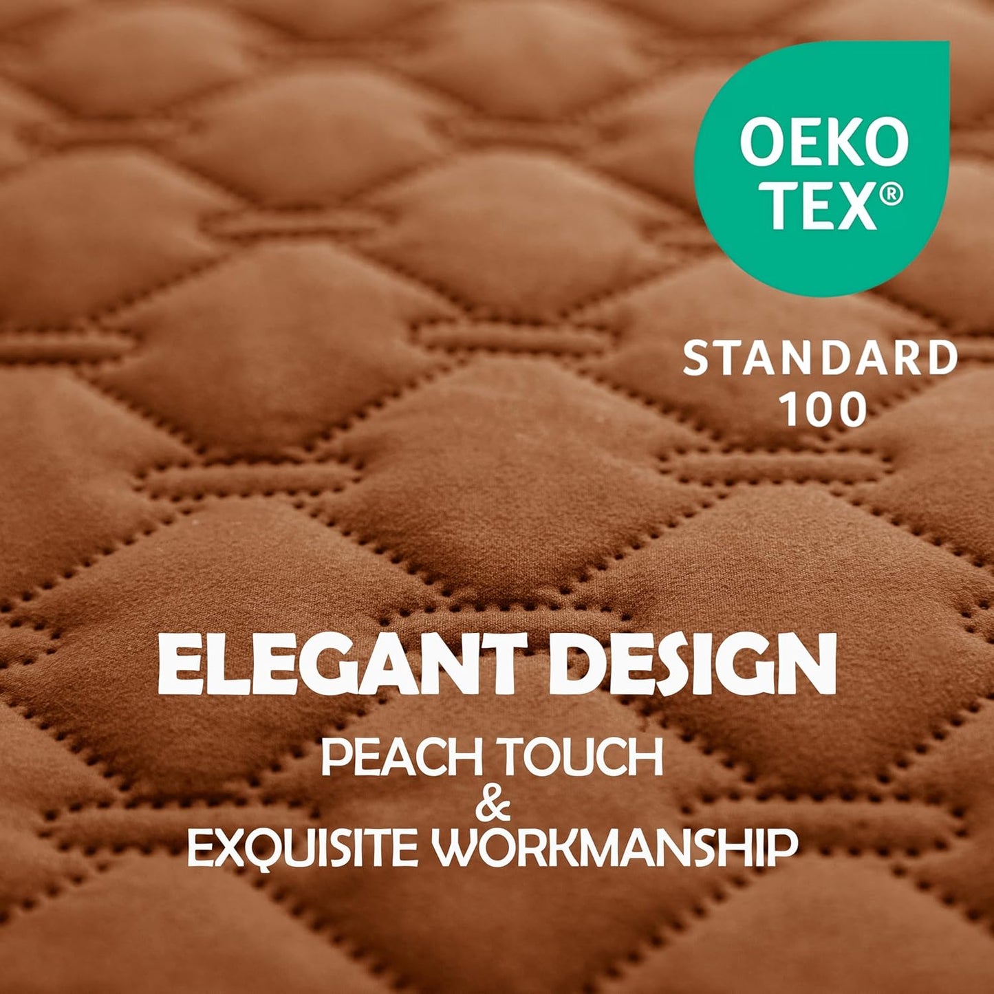 gogobunny 100% Double-Sided Waterproof Dog Bed Cover Pet Blanket Sofa Couch Furniture Protector for Puppy Large Dog Cat, Reversible (82x82 Inch (Pack of 1), Dark Pumpkin/Light Pumpkin)