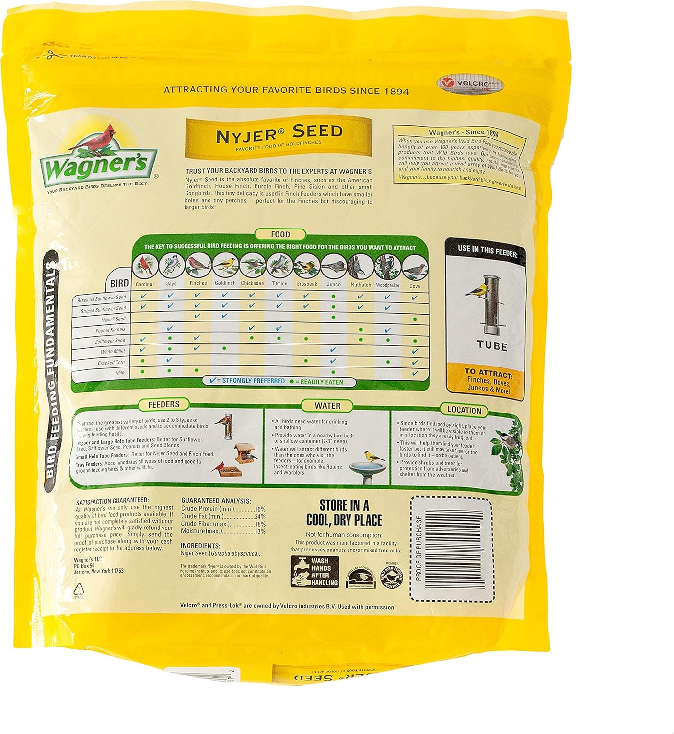 Wagner's 10-Pound Nyjer Seed, 5-Pound Black Oil Sunflower Seed Wild Bird Food Bundle