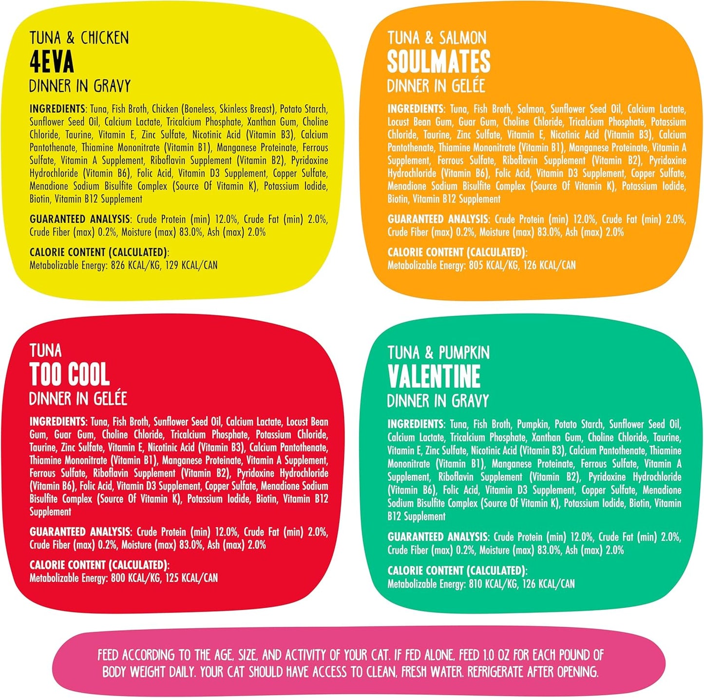 Weruva BFF Minced Natural Wet Cat Food, Batch O Besties Variety Pack, 5.5oz Can, Pack of 8