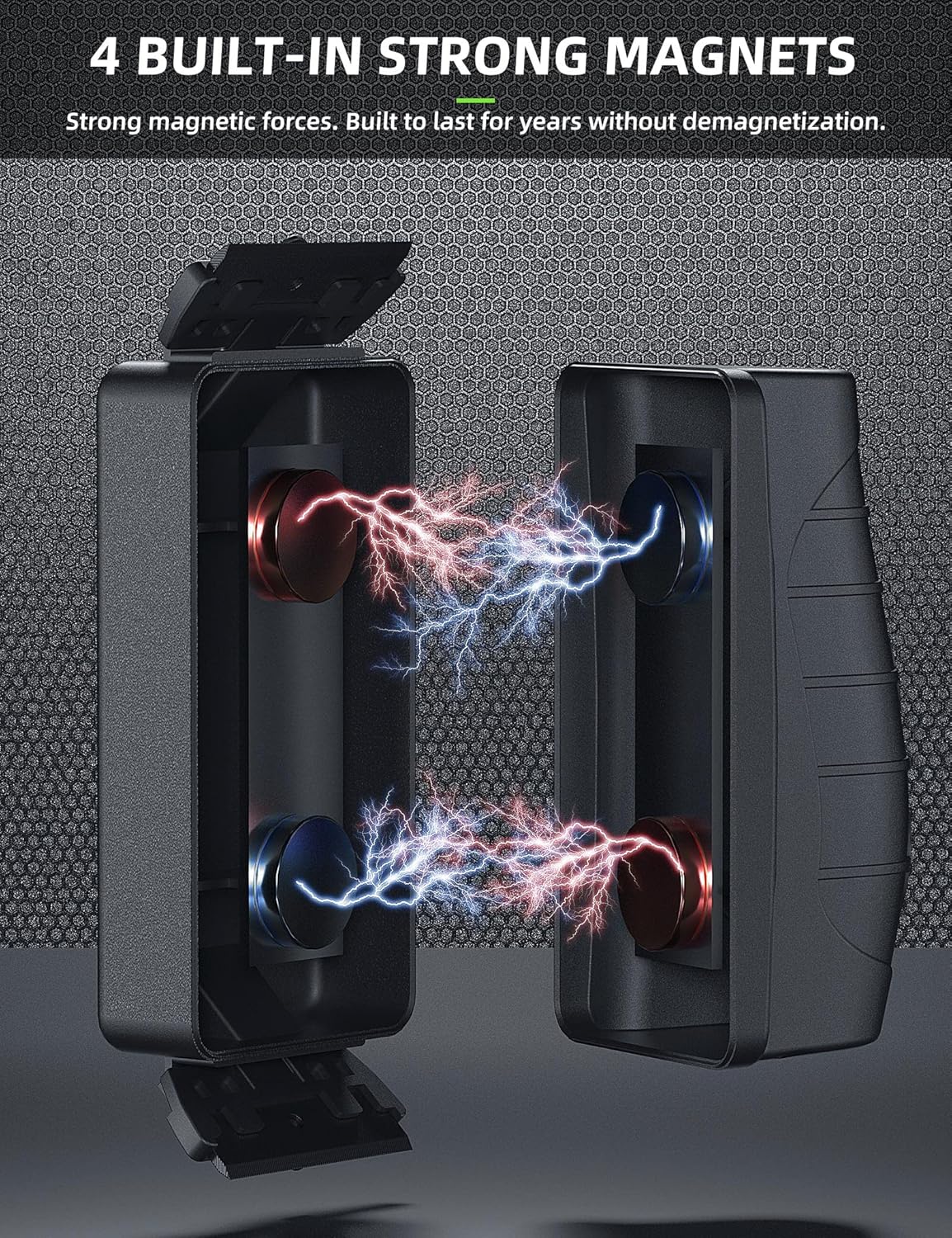 Jasonwell Magnetic Aquarium Fish Tank Cleaner Magnet Scraper for Glass Aquariums Cleaning Tools Scrubber Floating Brush (L)