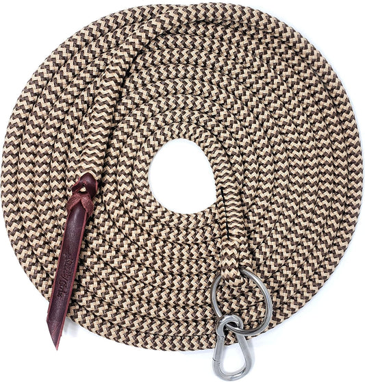 22' Long Line with SS O Ring and Carabiner (Brown Beige)